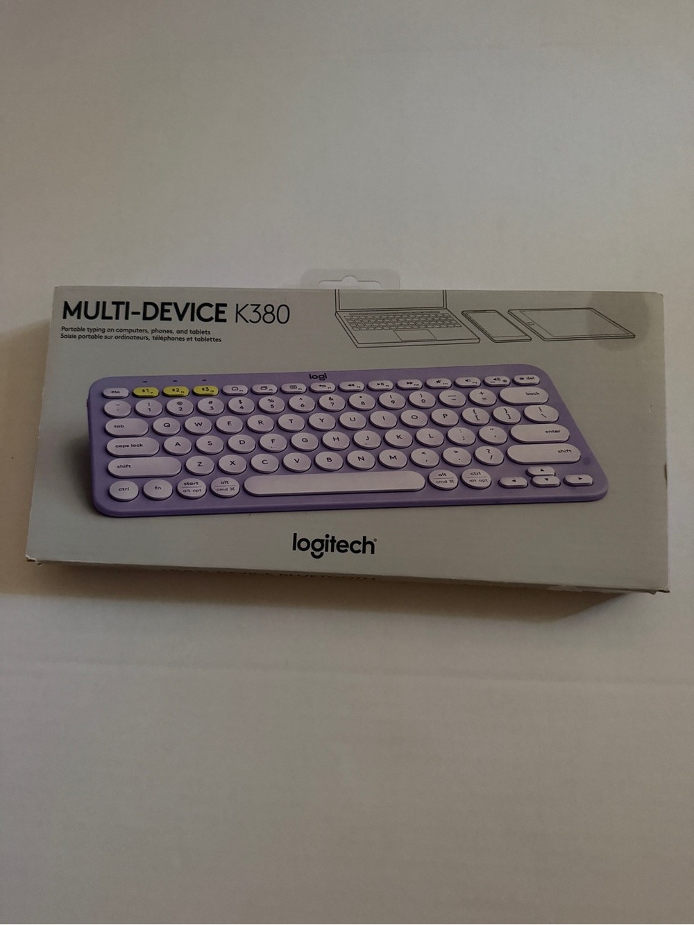 Logitech Multi-Device Wireless Keyboard in Lavender